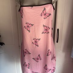 Pink night dress  butterflies pattern size L UK12/14 EU40/42 Postage included