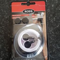 BNIB Ross Earbud Headphones with Case