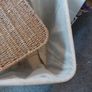 XL Seagrass storage basket lined Image 4