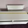 White TV Bench / Stand with Drawers Image 2
