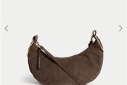 Mark and Spencer suede handbag
