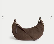 Mark and Spencer suede handbag