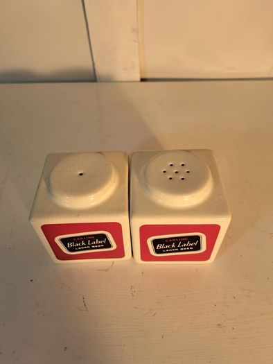 Carling Black Label Salt & Pepper Shakers