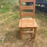 Large solid oak dining table and chairs Image 2