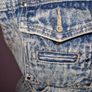 Vintage Country Western sleeveless acid wash denim jacket Image 7