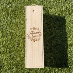 Thank You Wooden Wine Box / Gift Box