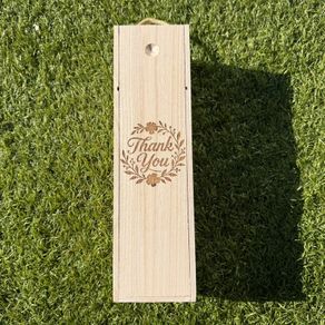 Thank You Wooden Wine Box / Gift Box