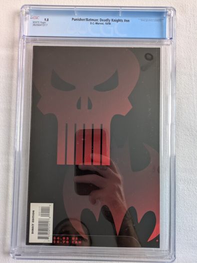 The Punisher  Batman Deadly Knights CBCS / CGC 9.8 Certified Graded Comic Framed  DC Marvel