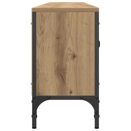 TV Cabinet with Drawer Artisan Oak 200x25x44 cm Engineered Wood