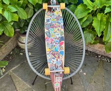 Longboard- Two Bare Feet with Bones Reds Bearings