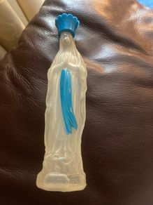 Vintage 60's/70's Lourdes Holy Water Bottle.