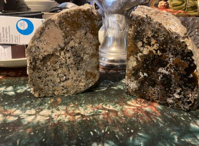 Mineral stone bookends free postage