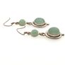 Vintage 925 Sterling Silver & Amazonite Earrings Image 6