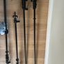 Curtain Poles (3) Metal Black Image 5