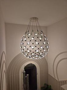 Authentic Luceplan Mesh  Pendant Light  Francisco Gomez Paz Design