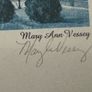 Pair of Hand-Signed Mary Ann Vessey Framed Folk Art Prints (Ulster-Scots & Winter Farm) Image 4