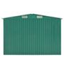 Garden Shed 257x489x181 cm Metal Green Image 5