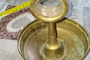 Antique Brass Napkin Holder. 1940s, Postage Available or Collection
