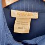 Berketex Made in England Vintage Blue & White striped shirt dress with original belt Sz 10UK Image 5