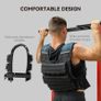 15KG Adjustable Weighted Vest, Running Weight Vest, with 30 Metal Weights, Reflective Strips, for Running, Exercise Image 6