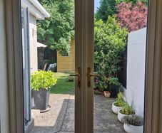 French doors treble glazed