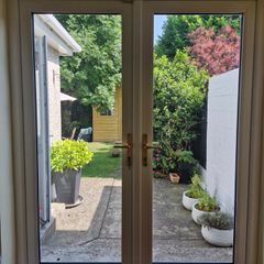 French doors treble glazed
