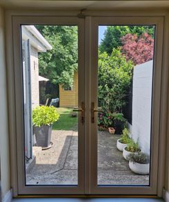 French doors treble glazed