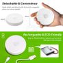 PIR Motion Sensor LED Night Light USB Rechargeable Dimmable Night Lamp for Bedroom Kitchen Cabinet Light Wireless Closet Light Image 3