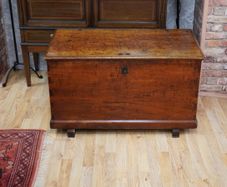 19th Century Cherry Wood Blanket Chest