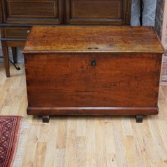 19th Century Cherry Wood Blanket Chest
