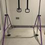 Expandable Gymnastics Bar, Height Adjustable Folding Junior Training, Purple