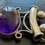 Amethyst silver necklace Image 3