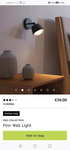 brand new wall lights from M&S