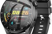 Hoco Y9 - Smart Sports Watch Call Version, Screen: TFT 1.32 Inch, 3.5D Touch Screen, IP68 Waterproof, BT V4.0, Support Multiple Exercise Modes, Heart Rate, 19 Languages - Black
