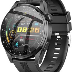 Hoco Y9 - Smart Sports Watch Call Version, Screen: TFT 1.32 Inch, 3.5D Touch Screen, IP68 Waterproof, BT V4.0, Support Multiple Exercise Modes, Heart Rate, 19 Languages - Black