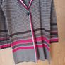 Betty Barclay Long  Cardigan.  S. 14. Image 3