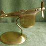 Vintage Brass Spitfire with Stand Desk Ornament Scouts WW2 War Battle of Britain Image 10