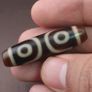 Antique Hiamlayan Tibetan 3 Eyes Agate Dzi Bead Amulet Pendant Image 8