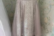 Coast sequin dress neutral