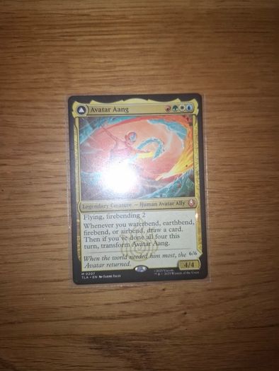 Magic the Gathering Avatar Aang Custom Commnder Deck