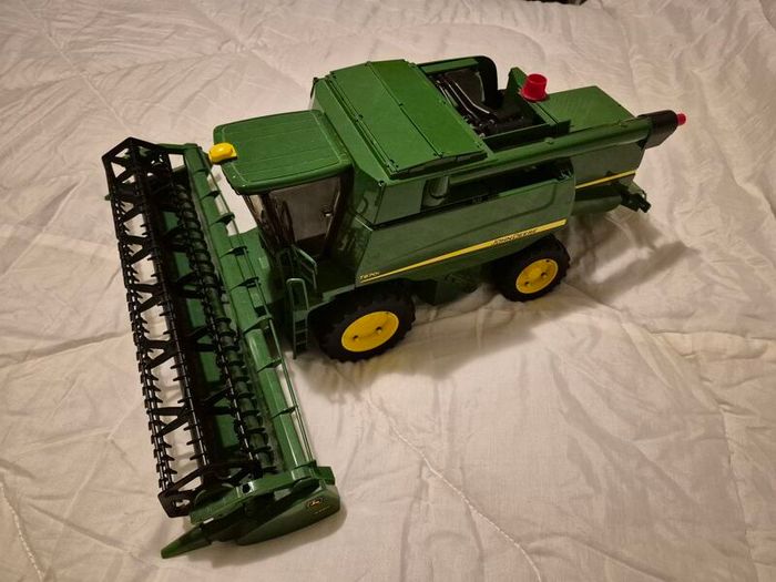 Large John Deere combine harvester