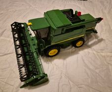 Large John Deere combine harvester