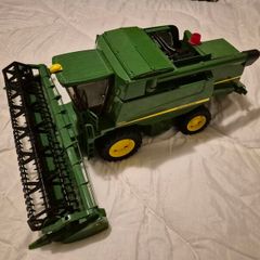 Large John Deere combine harvester