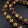 Vintage Middle Eastern Old Face Glass Beads Necklace Image 4