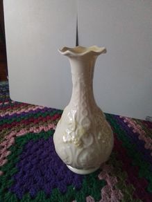Beleek Yellow Accent Vase