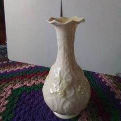 Beleek Yellow Accent Vase
