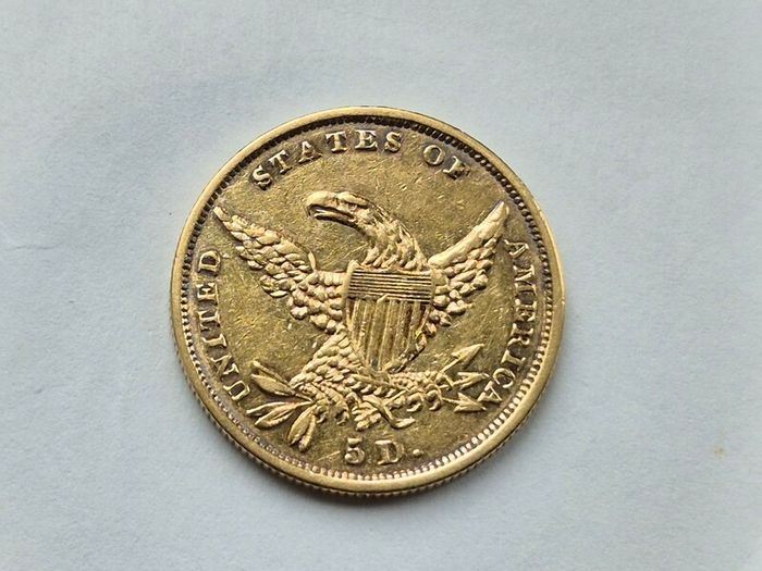 USA 5 dollar  1834