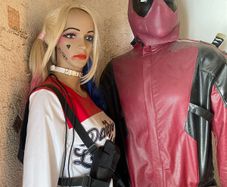 Deadpool and Harley Quinn costume