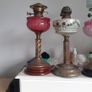 nice antique oil lamps Image 4