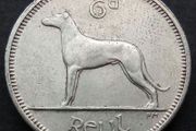[#489] - Ireland 1959 | Irish 6p | Six Pence | Wolfhound | KM.13a